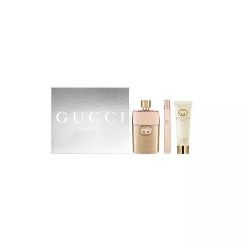 Set Gucci Guilty Edp 90ml Mini 10ml Body 50ml@