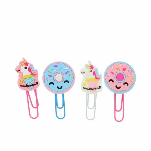Inca Clips Unicornos y Donuts 6 X 2,5 Cm 4 U