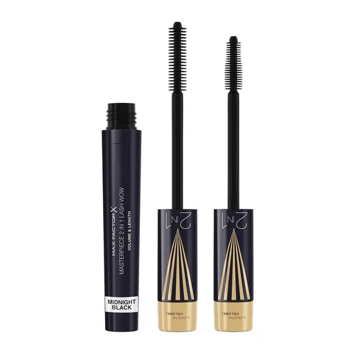 Max Factor Masterpiece 2 In 1 Lash Wow Máscara De Pestañas 03-Midnight Black 7ml