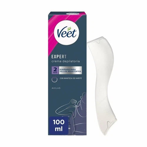Veet Bikini y Axilas Crema Depilatoria Zonas Sensibles Roll-On 100ml
