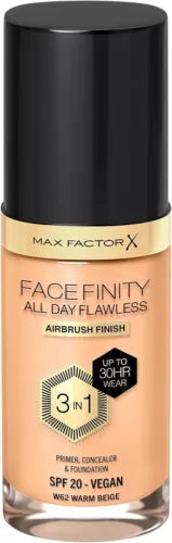 FACEFINITY ALL DAY FLAWLESS 3 IN 1 foundation #W62-warm beige 30 ml