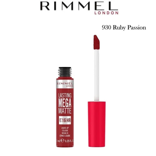 Rimmel London Lasting Mega Matte Liquid Lip Colour 930-Ruby Passion 7,4ml